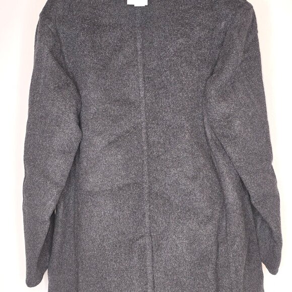 Vince. Fine Wool-Blend Car Coat, Heather Charcoal, Women's US M, NWT - Picture 3 of 7